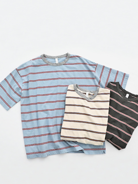 【30%OFF】  prit(プリット)　アイビーボーダー・半袖Tee