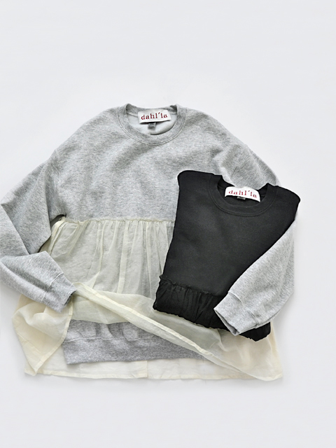 dahl'ia (ダリア)　オーガンジー・リメイクスウェット