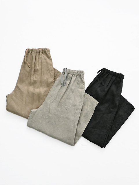mizuiro ind (ミズイロインド) リネン・ロングパンツ
