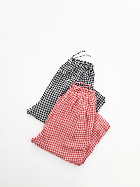Veritecoeur (ヴェリテクール) ギンガムチェック・ヨークパンツ