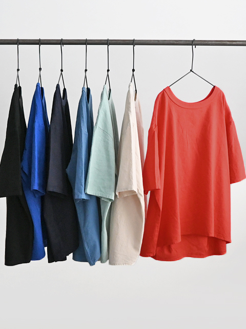 maillot (マイヨ)　リネンコットン・バックタックTee