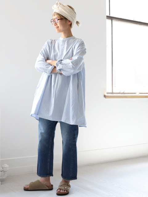 Veritecoeur (ヴェリテクール)　ストライプ・プルオーバーシャツ