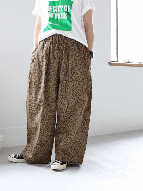 Yarmo (ヤーモ) レオパード・ワークパンツ