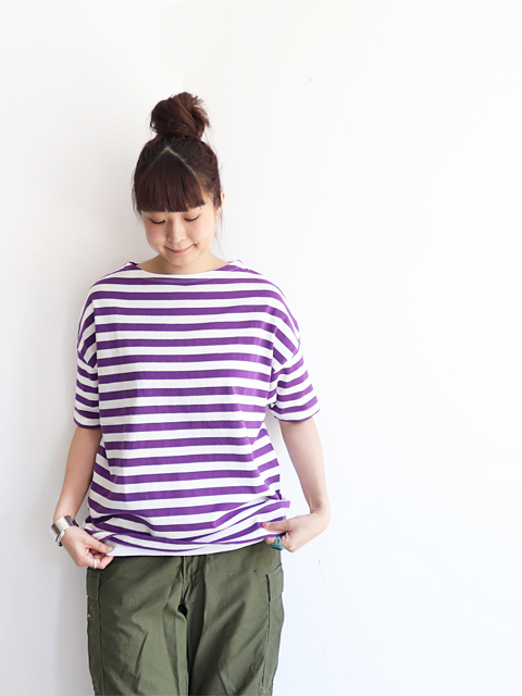 maillot (マイヨ)　Border Drop Shoulder S/S T-shirts (ドロップショルダー・ボーダー半袖Tee) MAC-16242