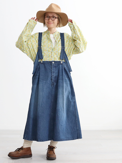 Veritecoeur (ヴェリテクール)　デニムジャンパースカート (全2色)