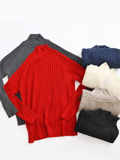 ≪Special Order≫ maillot (マイヨ)　"mature"   ハイネック・リブセーター