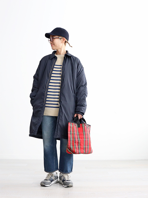 NECESSARY or UNNECESSARY (ネセサリー オア アンネセサリー)　ZIP COAT （ナイロン中綿コート）