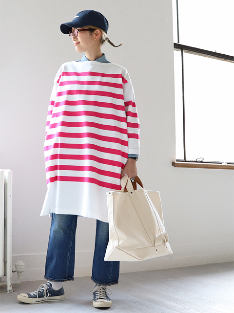 maillot (マイヨ) パネルボーダー・ワンピース (全8色)