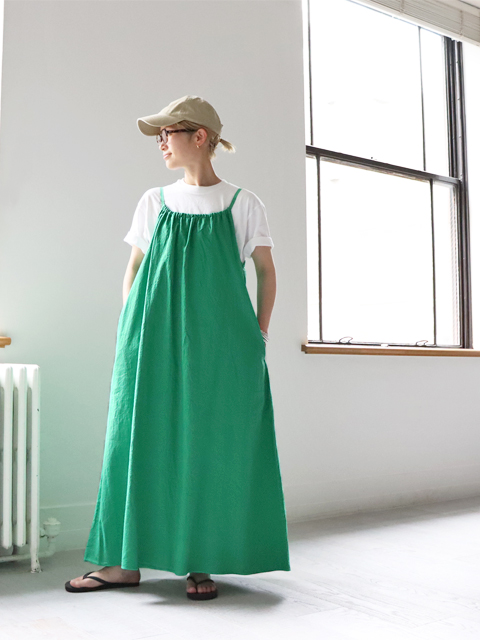 maillot (マイヨ)　Linen Rich  Cami OP (リネンコットン・キャミワンピース) MAS-24113