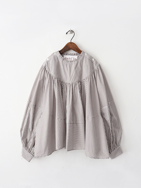 【40%OFF】dahl'ia (ダリア)　ストライプ・ティアードブラウス