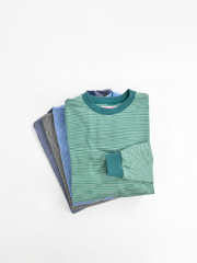 NECESSARY or UNNECESSARY (ネセサリー オア アンネセサリー)　DELTA L/S（ボーダー・長袖Tee）