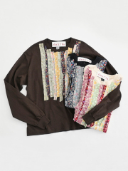 dahl'ia (ダリア)　ミックスフリルデコレーション・リメイクTee