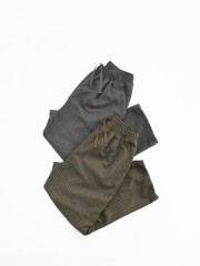 maillot (マイヨ)　"mature" チェック・トラックトラウザー