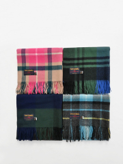 TWEEDMILL (ツイードミル)　チェック柄大判ストール