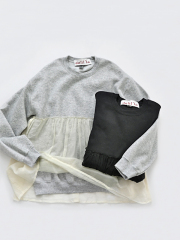 dahl'ia (ダリア)　オーガンジー・リメイクスウェット