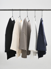 TRAVAIL MANUEL (トラバイユマニュアル)　度詰天竺・ワイドスリーブプルオーバー