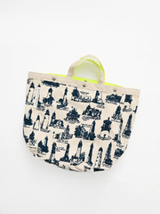 BAG'n'NOUN (バッグンナウン)　HOMES 'M' BEACON  (灯台柄・トートバッグ - M)