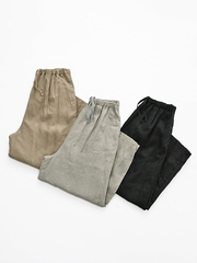 【30%OFF】mizuiro ind (ミズイロインド)　リネン・ロングパンツ