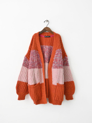 Cara & The Sky (カラ＆ザスカイ)　ローゲージカーディガン