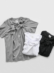 RhodolirioN (ロドリリオン)　Three Knot Short Sleeve Top (リボンTee)