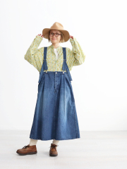 Veritecoeur (ヴェリテクール)　デニムジャンパースカート (全2色)