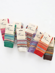 H FOOTWEAR  (エイチフットウェア) FAIRISLE SOCKS - フェアアイル柄ソックス