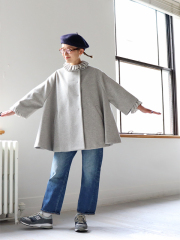 dahl'ia (ダリア)　ノーカラー・フレアーコート