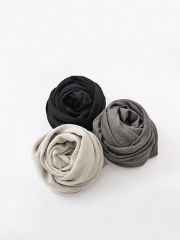 Honnete (オネット)　 ウール×リネン・ワイドストール