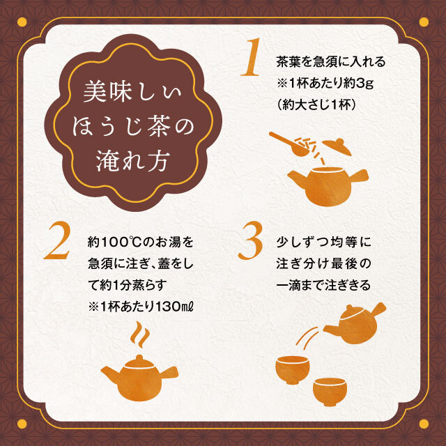 玉露茎ほうじ茶（60g）飲み方