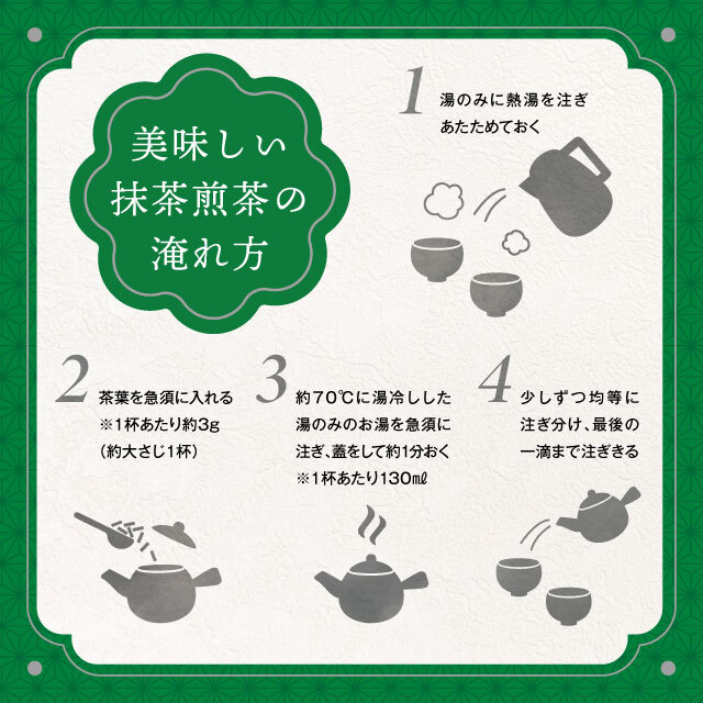 抹茶煎茶（100g）飲み方