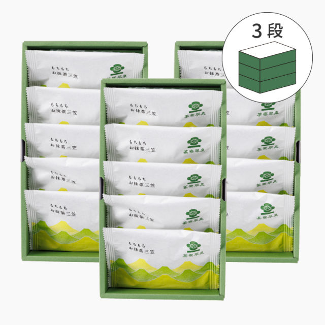 もちもちお抹茶三笠 15個