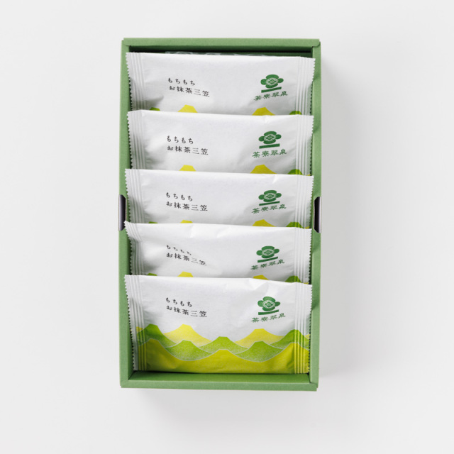 もちもちお抹茶三笠 5個