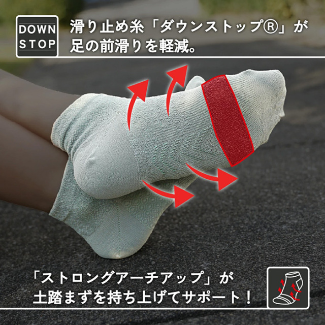 IDATEN ハニカムテーピングソックスショート丈 Nカラー ID190104