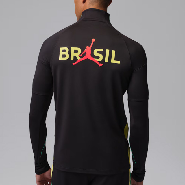 ナイキ ブラジル ストライク メンズ ジョーダン Dri-FIT サッカー ニット ドリルトップ IQ3293-010