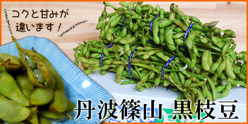 丹波黒豆、黒枝豆、山椒、木の芽、旬の食材を販売｜丹波篠山の特産品