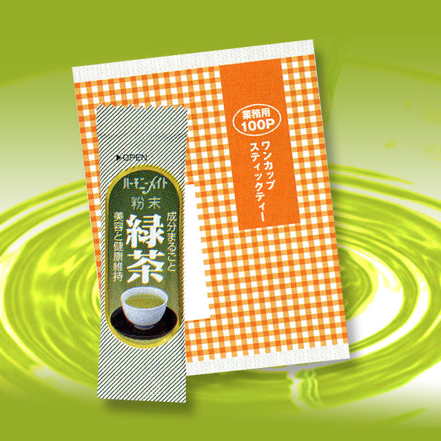 ハーモニーメイト・粉末緑茶100p・ワンカップ用・業務用緑茶