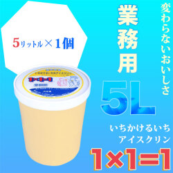 土佐高知のアイスクリン「1×1＝1（いちかけるいち）」選べる業務用・５リットル【お得サイズ・各種イベントに最適な５L】