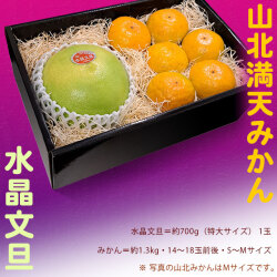 水晶文旦と山北満天みかんのフルーツセット・S【送料無料（関東～九州)】