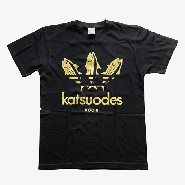 鰹Tシャツ - katsuodes(かつおです)・金（ゴールド）
