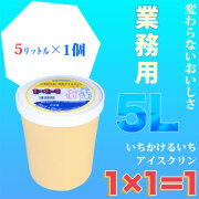 土佐高知のアイスクリン「1×1＝1（いちかけるいち）」選べる業務用・５リットル【お得サイズ・各種イベントに最適な５L】