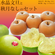 水晶文旦と秋月 梨 （あきづき なし）のセット・A【送料無料（関東～九州）】