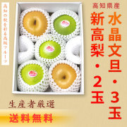 水晶文旦（高知県産）・特選ご贈答用・3kg箱・6玉入
