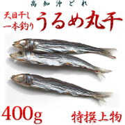 高知沖どれ・「天日干し・一本釣りうるめいわし丸干し」・特撰上物・400g【送料無料（関東～九州）】