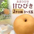 甘ひびき・秀品・2kg・3玉～5玉前後入・厳選農家のあまひびき・梨（なし）産地直送