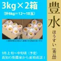 豊水梨・秀品・6kg（3kg×2箱セット）計10～18玉・厳選農家の産地直送