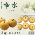 幸水梨（こうすいなし）・秀品2kg・5～7玉入り・徳久梨園・もぎたて・産地直送