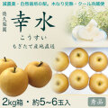 【木なり完熟・もぎたてクール便】幸水（こうすい）・秀品2kg・5～6玉入り・厳選農家の産地直送品【夏ギフトにもおすすめ】
