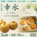 【木なり完熟・もぎたてクール便】幸水（こうすい）・秀品3kg・6～9玉入り・厳選農家の産地直送品【夏ギフトにもおすすめ】