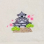 高知城のハンカチ（刺繍部分の拡大）