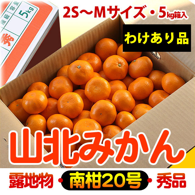 山北みかん・露地もの・（特価わけあり品）・5kg箱